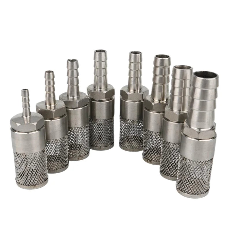 Filtre de tuyau en acier inoxydable, filtre à mailles de 6 à 20mm, filtre de lavage de voiture d'irrigation de jardin, pompe à eau d'aquarium, raccords de filtrage