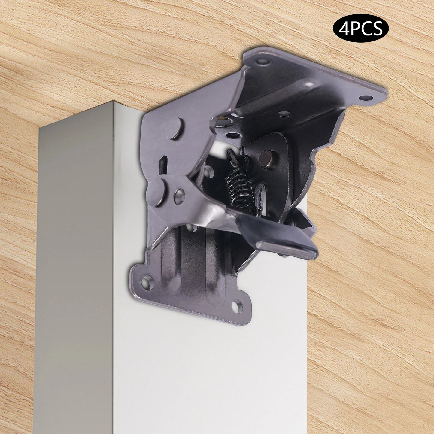 Charnières de pied de Table pliantes noires, 4 pièces, charnière pliable de Table, Support d'extension autobloquant pour Table pour feuilles de Table pliantes