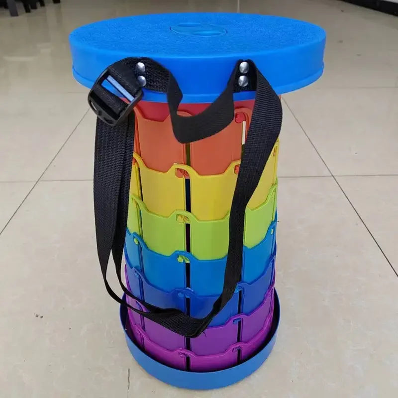 Chaise tabouret pliable rétractable pour le Camping en plein air, banc de pêche Compact et léger en aluminium avec sac de rangement, haute résistance