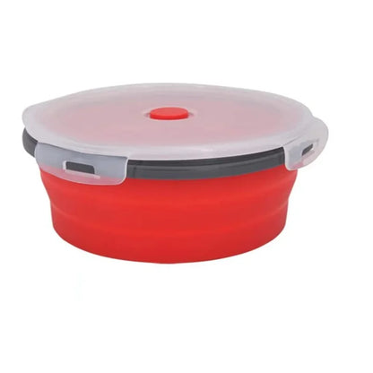 Boîte à lunch pliante en silicone avec couvercle, ensemble de bols de camping de pique-nique portables, kit de ustensiles de cuisine, dossier à salade de fruits pliable, boîte à bento