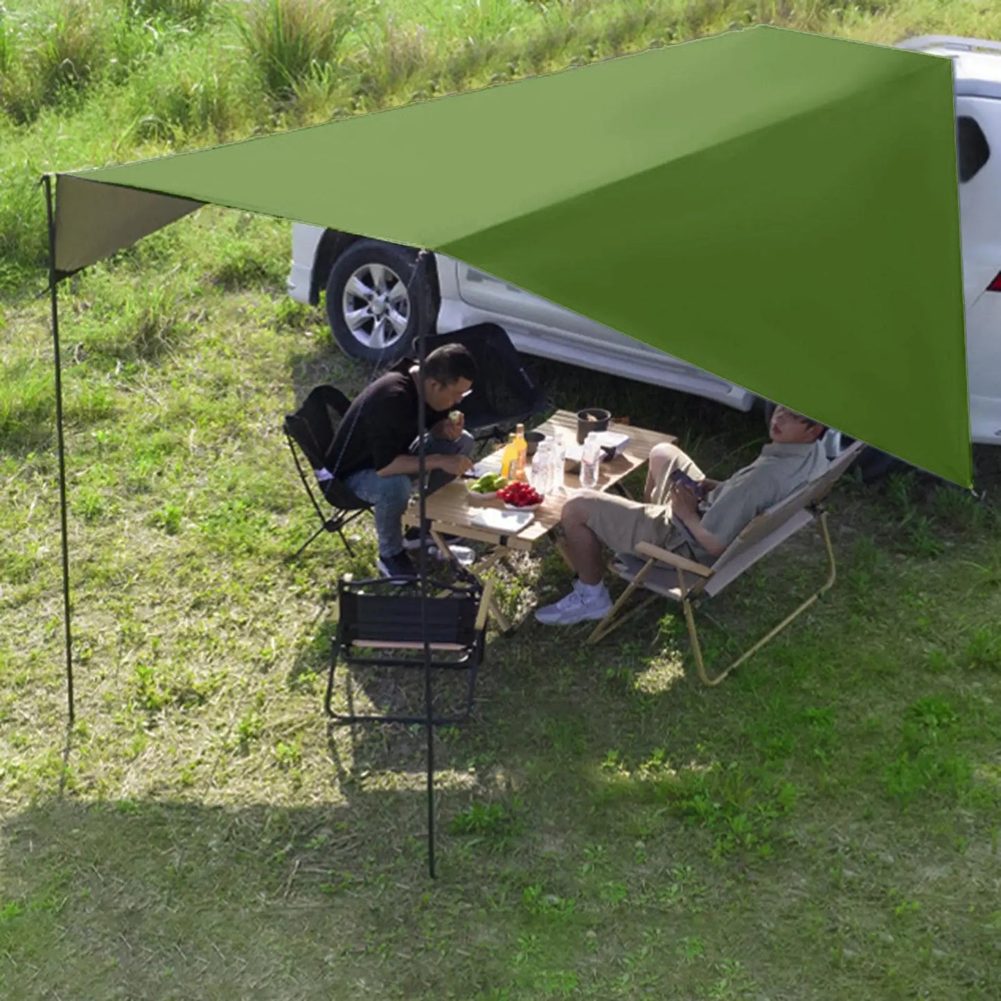 Auvent pour voiture, auvent latéral de voiture, tente d'ombrage étanche, auvent d'abri solaire pour l'extérieur, automobile, Suv, berlines, camion, bus, Van