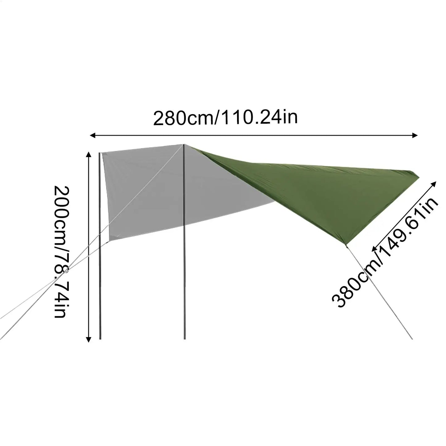 Auvent pour voiture, auvent latéral de voiture, tente d'ombrage étanche, auvent d'abri solaire pour l'extérieur, automobile, Suv, berlines, camion, bus, Van