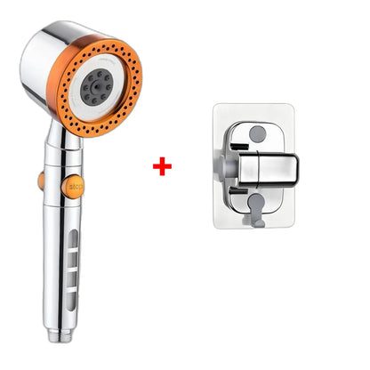 Pommeau de douche à économie d'eau, 5 Modes de pulvérisation, pomme de douche à main ABS pour Spa, grand débit, filtre de salle de bains Portable, ensemble de buses de robinet de douche