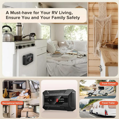 WHYY-détecteur de fuite de gaz Propane monoxyde de carbone double alarme de gaz LP/CO pour RV et usage domestique-12V DC RV Propane