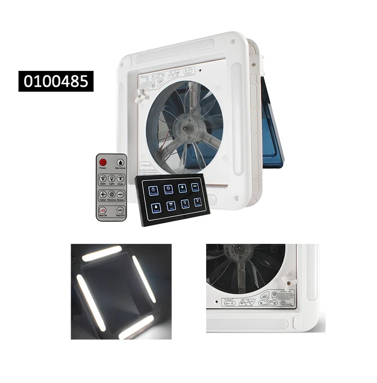 TYTXRV accessoires de caravane 11 ''12V CE RV ventilateur de toit ventilateur d'extraction de lucarne de levage manuel pour camping-car remorque de voyage