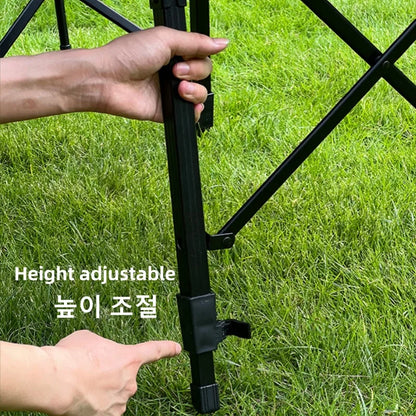 Table de camping en alliage d'aluminium IGT, portable, pliante, poignées amovibles, barbecue, multifonctionnelle, extensible, table de pique-nique, 3 unités