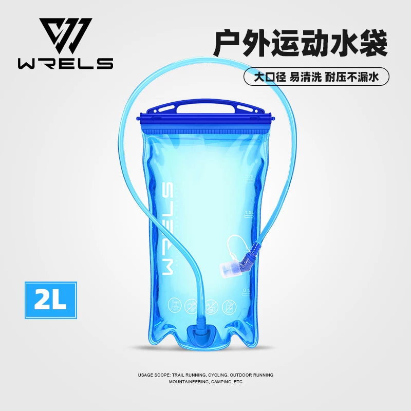 WRELS bouteille d'eau pliable en Silicone en plein air voyage Sport course cyclisme bouilloire bouteille d'eau sans BPA 500 ml avec paille