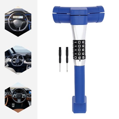 Auto-Lenkradschloss Anti-Diebstahl |   Ajustement universel, longueur ouverte 40,8 cm, serrure de volant bleue en acier et aluminium