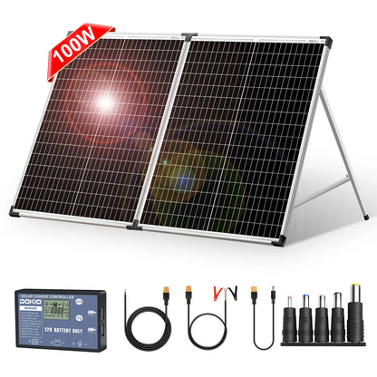 Dokio 100W 160W 200W panneau solaire pliable chine 10A/20A 12V contrôleur panneau solaire pliant cellule/système chargeur panneau solaire