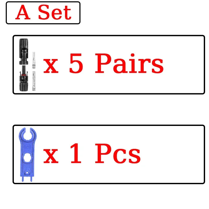 1/5 ensembles de connecteurs solaires photovoltaïques IP67 Y/T Type 30A 1000V, Kit de branche 3-7 voies pour câble PV/MC, Module de batterie 2.5/4/6 mm2
