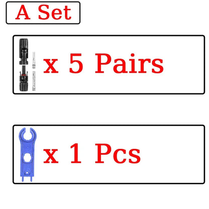 1/5 ensembles de connecteurs solaires photovoltaïques IP67 Y/T Type 30A 1000V, Kit de branche 3-7 voies pour câble PV/MC, Module de batterie 2.5/4/6 mm2