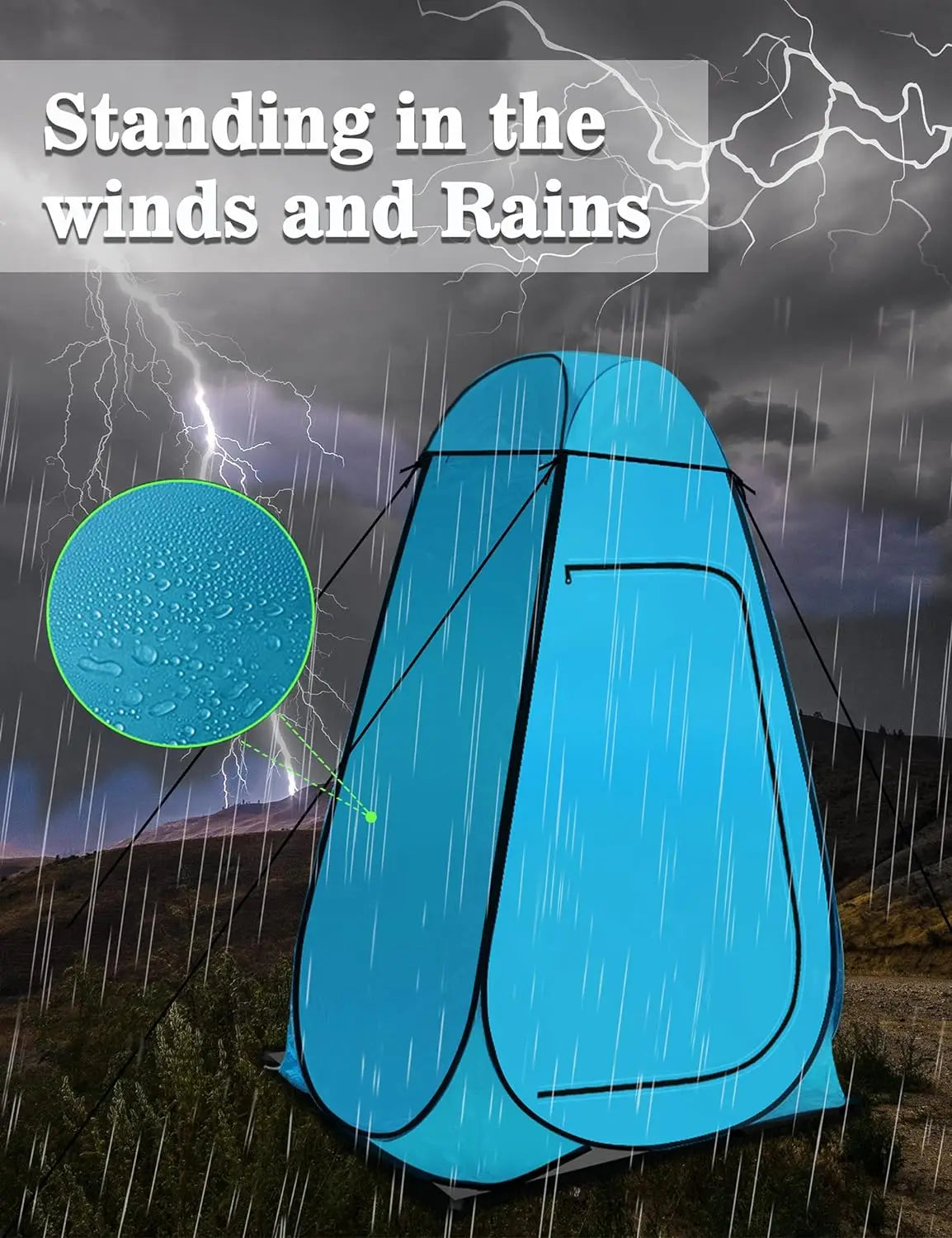 Tente d'abri Pop-Up Portable, Camping en plein air, plage, douche privée, toilettes, tente à langer, abri contre la pluie et le soleil avec fenêtre