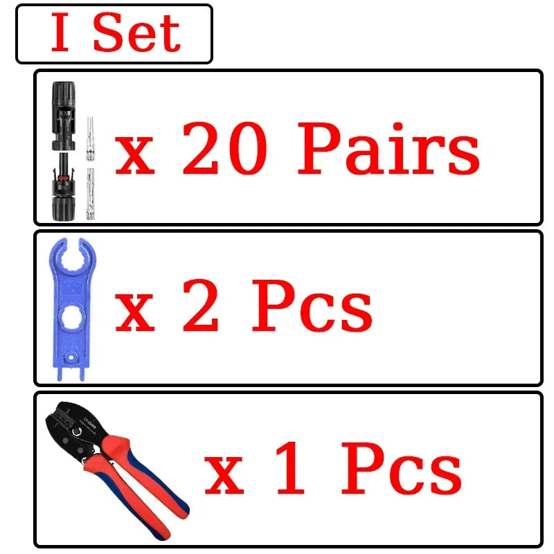 1/5 ensembles de connecteurs solaires photovoltaïques IP67 Y/T Type 30A 1000V, Kit de branche 3-7 voies pour câble PV/MC, Module de batterie 2.5/4/6 mm2