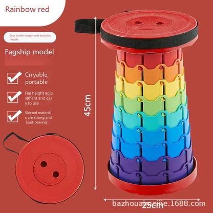 Chaise tabouret pliable rétractable pour le Camping en plein air, banc de pêche Compact et léger en aluminium avec sac de rangement, haute résistance