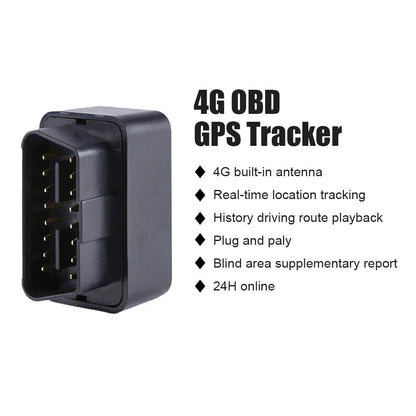 Mini traceur GPS 2G 4G, 12V-24V, dispositif de suivi d'alarme antivol pour voiture, appel SMS, localisateur de géofence, application gratuite pour iOS et android