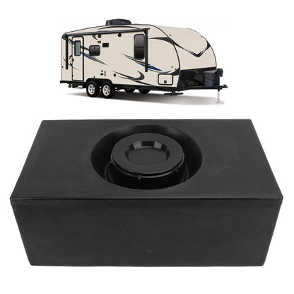 Réservoir de stockage d'eau pour camping-car, 8 gallons, PE de qualité alimentaire, réservoir de maintien d'eau douce LLDPE pour remorque, camping-car, bateau, Yacht, noir