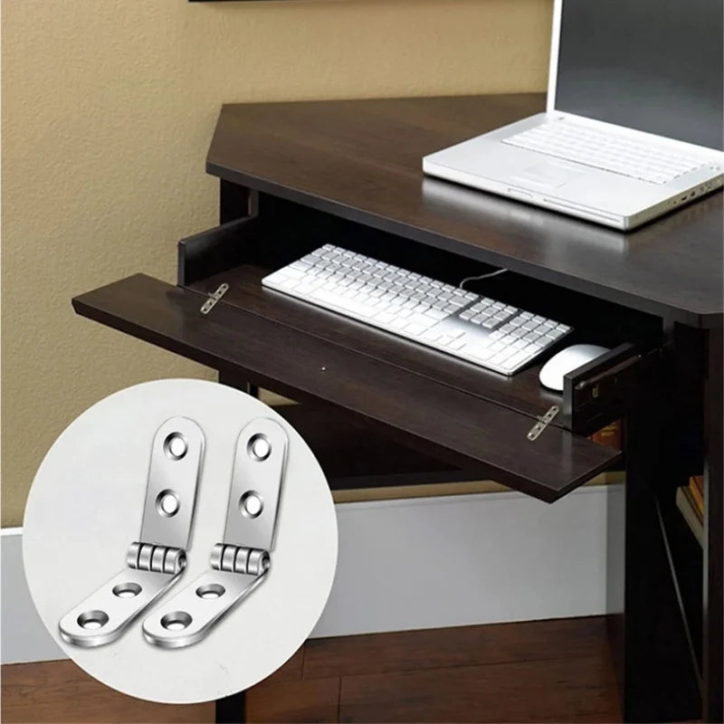 Charnière pliable à 180 degrés, charnière à rabat pliante autonome, charnières de porte d'armoire de Table, tampon d'angle arrondi, quincaillerie de meubles