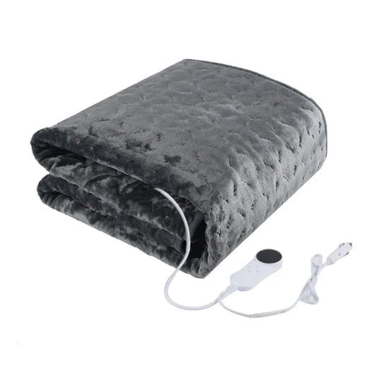 Couverture électrique basse tension pour voiture 12V, avec réglage à 9 niveaux, couverture chauffante ultra douce en micro peluche pour une personne, 150x80cm