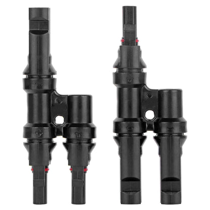 1 paire de connecteurs solaires PV IP67 approuvés 2 à 1 T branche mâle et femelle solaire 100% PP0 parallèle bricolage MC2.5 4 MC6Solar Kits système