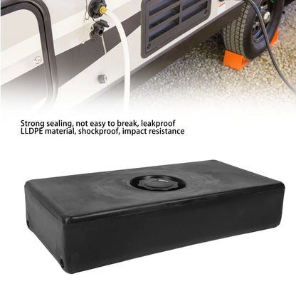 Récipient à eau 8 gallons 02/10/2018, noir, 26x13.4x5,5 pouces LLDPE pour bateaux pour camping-cars