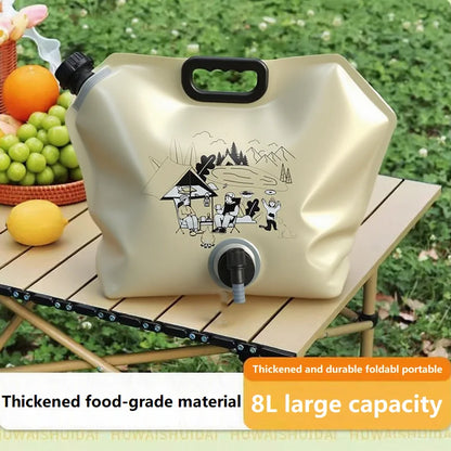 Bidon pliant eau pliable 8L conteneur sac d'eau bouteille pliable seau d'eau pliant YYSD04
