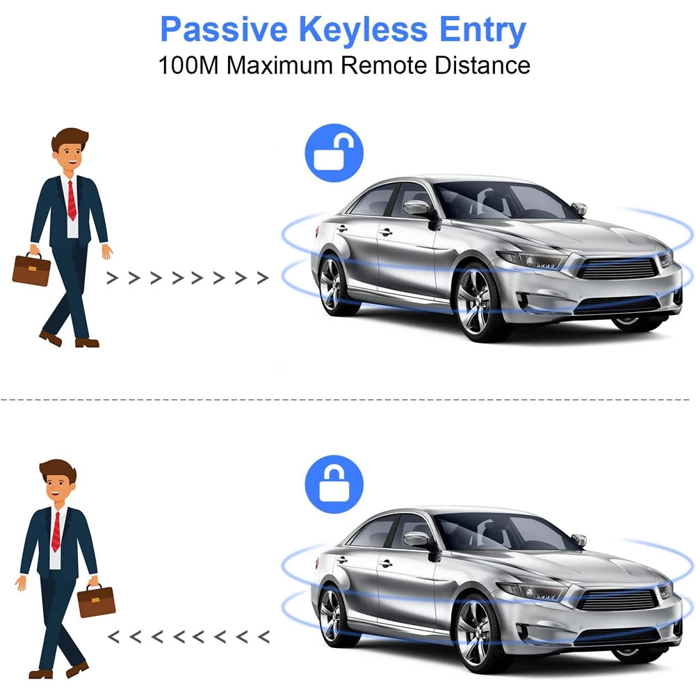 Protection universelle d'alarme antivol pour voiture, télécommande Programmable, serrure de porte, système d'entrée sans clé pour véhicule, système antivol