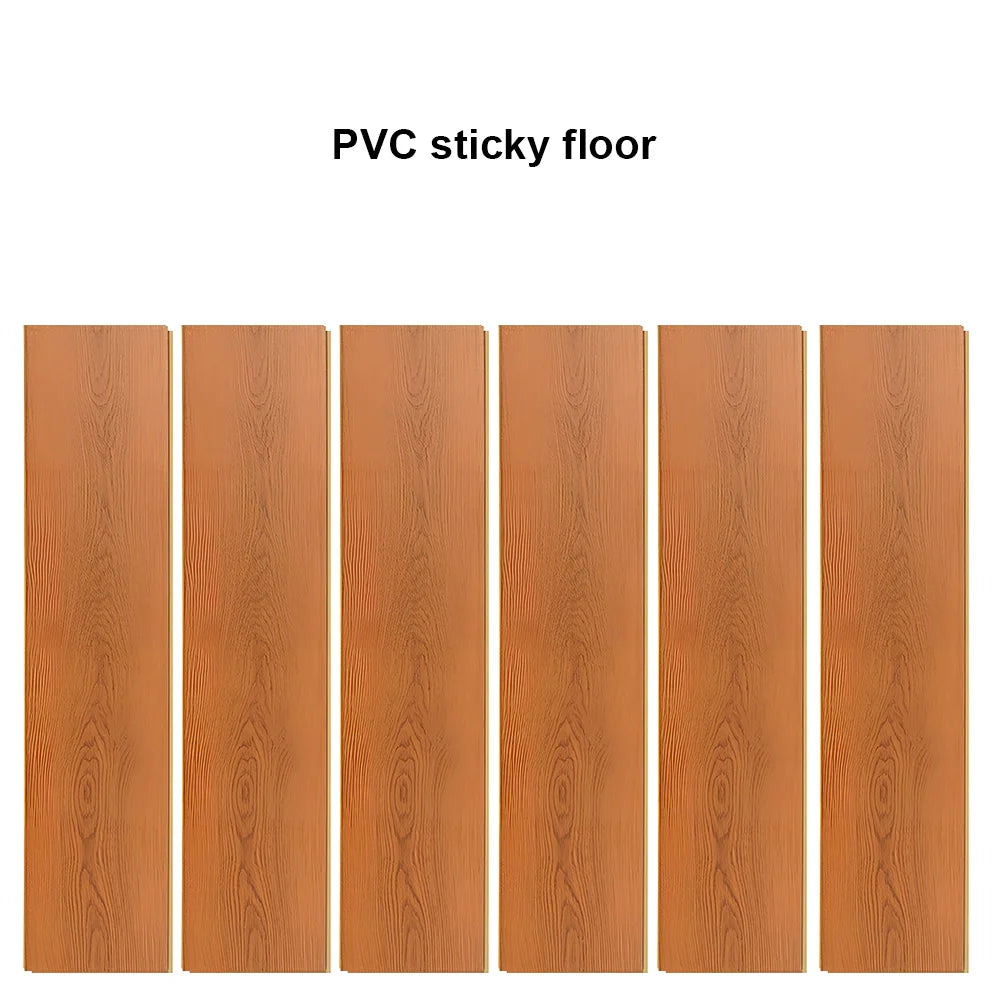 Autocollants muraux auto-adhésifs en PVC, 28/7 pièces, Grain de bois, papier peint pour salon, toilettes, cuisine, décoration de sol, autocollant étanche